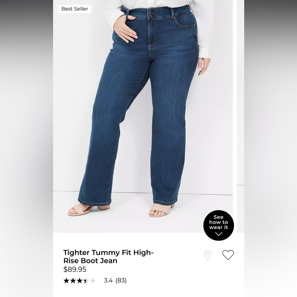 Like new! Lane Bryant size 20L High Rise Boot Cut with flex magic waistband!